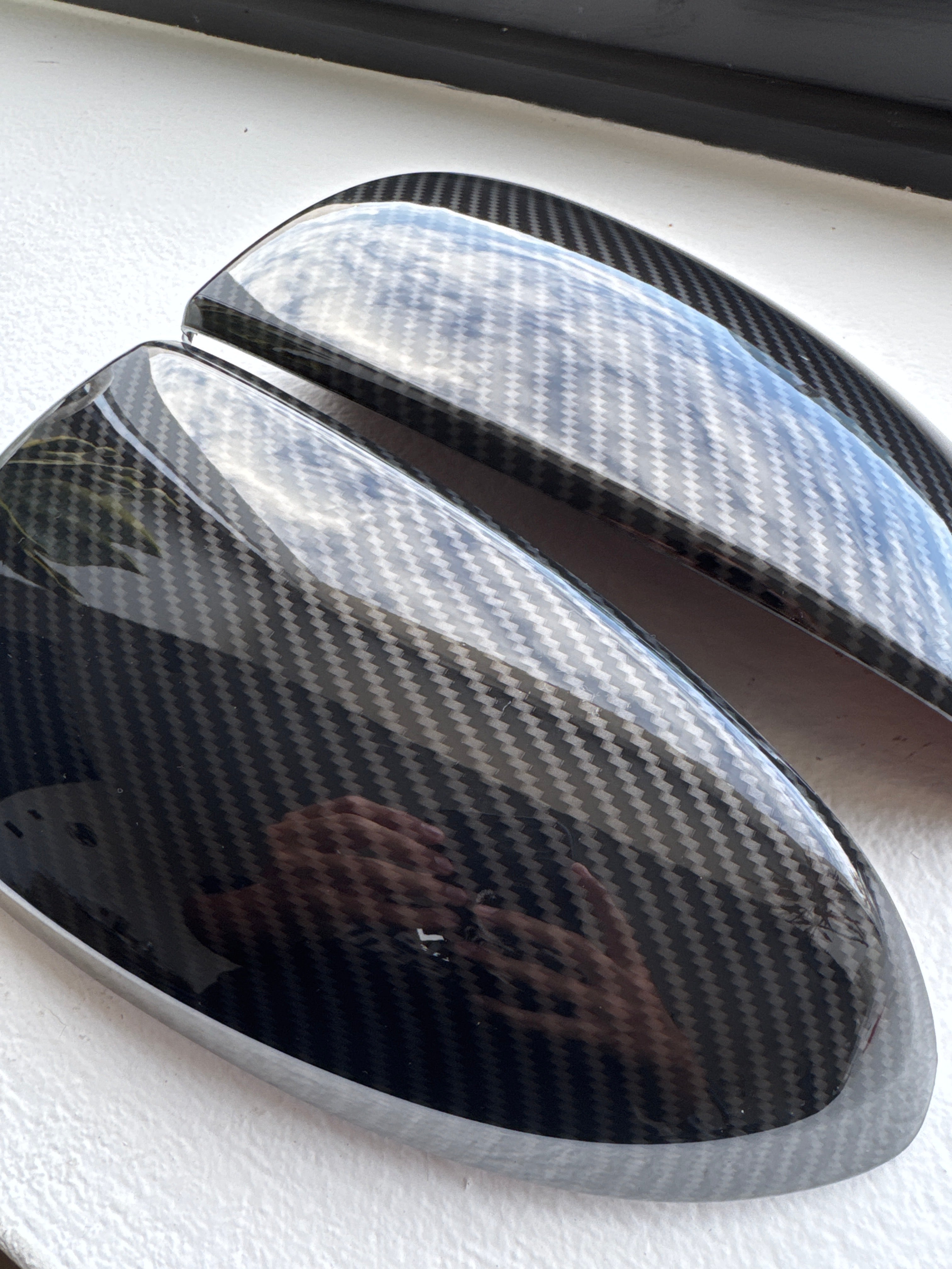 Smart451 καπάκια καθρεφτών (carbon)